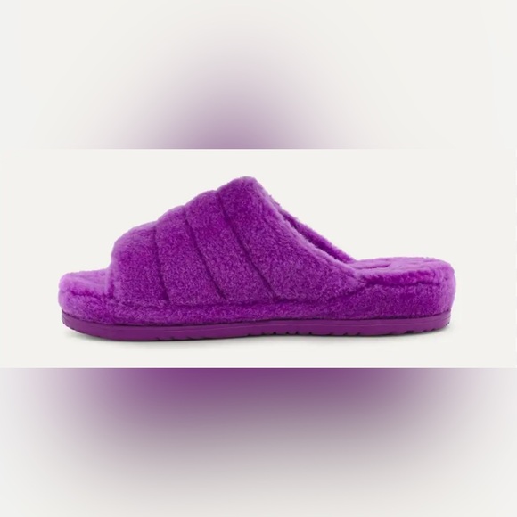 Ugg Fluff You Slipper 1117473 Purple Sky Sheepskin Insole size 8 - Picture 3 of 5